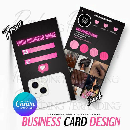 Business Card GLOW Premade Design #136