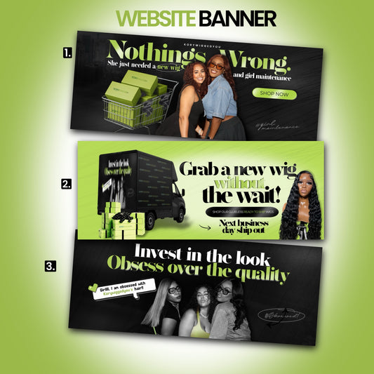 3 Website Banners