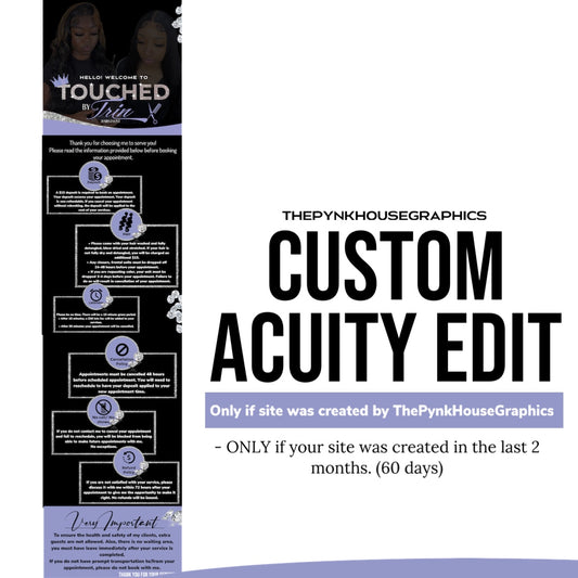 Custom Acuity EDIT